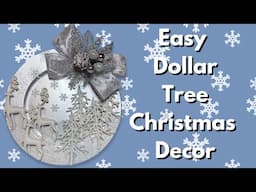 Dollar Tree Charger Christmas Decor | Easy DIY Christmas Decor