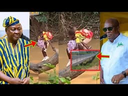 Mahama Reacts To Video Of Students Struggling To Cross A River To School As He Takes A Swift Action