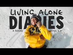 Living Alone Diaries : Escaping L.A l Cabin Reset & Snowboarding