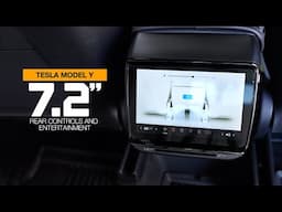 Hansshow 7.2" Tesla Model Y rear entertainment display - FIRST LOOK AND INSTALL