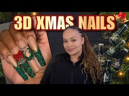 3D Christmas Nails | Gel Nails Tutorial - LGNPro