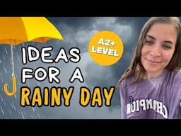 [A2 - PRE-INTERMEDIATE - w/Subs] 5 things to do when it rains ☔🌧️