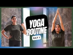 Day 1▶️ YOGA Workout For Fat Burn 🔥 |