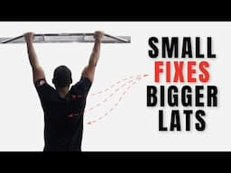 Fix Your Pull-up To BUILD Your Lats (Best Back and Shoulder Position)