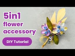 DIY Flower Brooch Tutorial. Jewellery Making for Beginners.