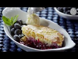 Very best blueberry cobbler