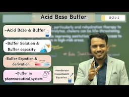 Acid Base Buffer | Buffer equation | Buffer capacity | Henderson equation | Buffer in pharmaceutical