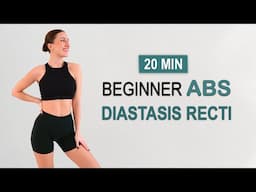 20 MIN ABS WORKOUT for DIASTASIS RECTI | C-SECTION SHELF | Total Beginner Abs | Warm Up + Cool Down