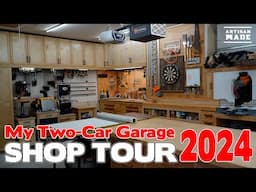 My Two-Car Garage Workshop / Shop Tour 2024 / Woodworking tools / Shop Organization