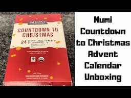 Numi Countdown to Christmas Organic Tea Advent Calendar 2022 Unboxing - 24 Day Journey with Tea