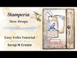 January Folio - Stamperia Dew Drops Tutorial