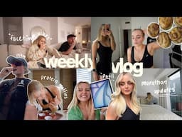 weekly vlog *facetime energy* all the chats, marathon updates, protein muffins, 19km long run + more