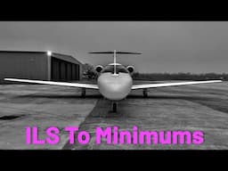 Foggy Baton Rouge in a Private Jet - Citation CJ3+