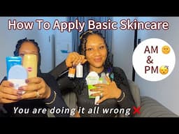 HOW TO APPLY YOUR SKINCARE PRODUCTS | correct steps to layer your skincare#skincare #skincareroutine