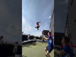 WORLD'S BIGGEST G-TRAMP🤩🔥 #worldrecord #gtramp #viral #shorts #explore #trampoline #garden #tricks