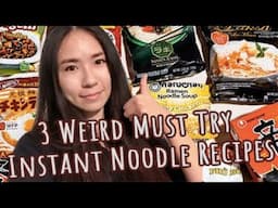 3 Weird MUST TRY Instant Noodle Recipes | Sunny Life