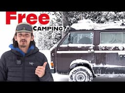 How to Winter Camp in a National Park for Cheap!!! - Winter VanLife