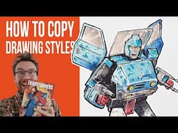 How to recreate a drawing style and sketch Transformers