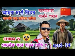 চীনত কেনেকৈ কৰে ধানৰ খেতি ?চাওঁক কি সুন্দৰ ধানখেতি পথাৰ😮 China Rice field/farming Bhukhan Pathak