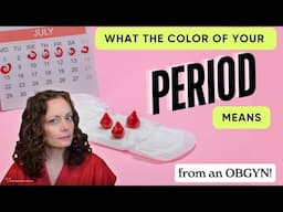 What the color of your PERIOD blood tells you!  |  Dr. Jennifer Lincoln