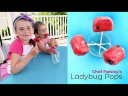 Easy Summer Treat - Chef Paisley Makes Ladybug Pops - Homemade Popsicles from 6 Year-Old Chef