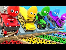 Wheels on the Bus + Rain Rain Go Away - Go down to the Pool - Baby Nursery Rhymes & Kids Songs