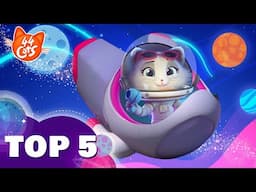 44 Cats | TOP 5 Space Missions 🧑‍🚀🚀 | Explore the Universe on a Spaceship!