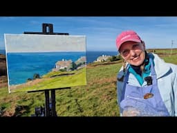 Cornish House on the Cliff | Plein Air Painting Demo