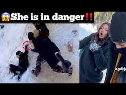 😱She slipped in snow mountain💔|😰she is in danger‼️ | Ep - 9 |🥶Kashmir | Tamil | TTF |