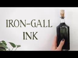 Making ink like it's 1795