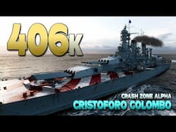 battleship "Cristoforo Colombo" with a rare +400k game - World of Warships