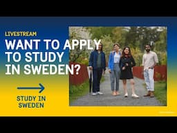 Want to apply to study in Sweden?