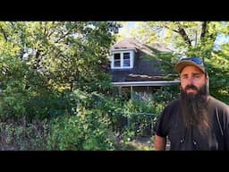 This HOUSE was LITTERED with BULLET HOLES - LEFT EMPTY and SO OVERGROWN it was TOO TALL TO CUT