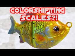 How to paint realistic COLORSHIFTING scales on a fishing lure