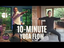 10 Minute Yoga Practice with Yoga With Adriene & Russell Brand