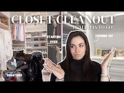 Turning 30! Major Closet Declutter | I Need a New Wardrobe!