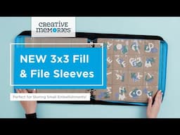 NEW 3x3 Fill & File Sleeves for ABC Embellishments!