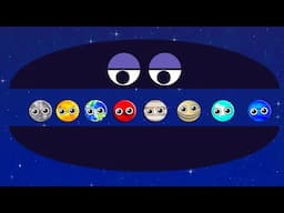 Learn Shapes, Colors, Numbers★Color PLANET GAME★Funny Planets Game★preschool Educational Games