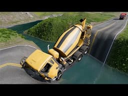 Mobil Kecelakaan Masuk Lubang Permainan Mobil Mobilan Simulator Beamng.Drive Mobil Rusak Hancur#12