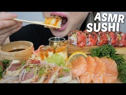 SUSHI ASMR *Tuna Tataki, Salmon Sashimi with Spicy Agedashi Tofu with Aburi Tobiko Roll | N.E