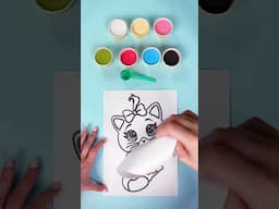 Watch Pilou the kitten come to life in a magical sand painting! #shorts #asmr | 44 Cats