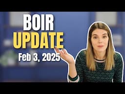 BOIR Update as of February 3, 2025