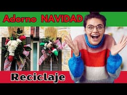 Adorno Navideño con reciclaje 2024 VENDER | ¡Convierte escobas en adornos navideños sorprendentes! 🌟