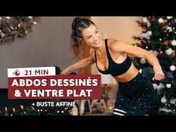 20MIN ABDOS DESSINES, VENTRE PLAT & BUSTE AFFINE ! Rapide et efficace - Christmas with Sissy