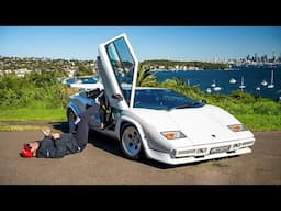 My Wide Body NSX Meets a Unicorn Lambo Countach at Cars and Coffee