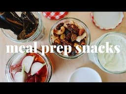 EASY SNACKS FOR MEAL PREP | healthy, vegan and gluten free friendly