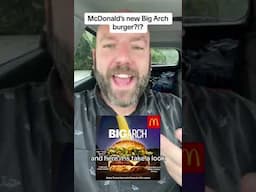 Want to see #mcdonalds new Big Arch burger? #shorts #fastfood #burger #cheeseburger #food #foodie