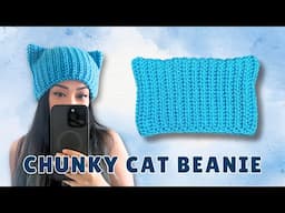 Easy Crochet Cat Ear Beanie Tutorial