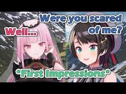 Subaru asked if Calli was scared of her on their first impressions of each other [hololive/ENG Sub]