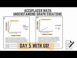 ACCUPLACER Math Prep (DAY 5) College board mathematics daily review